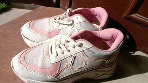 Cute Pink &amp; White Love Sneakers