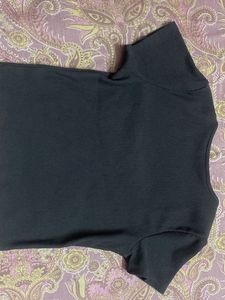 Ribbed Square Neck Top