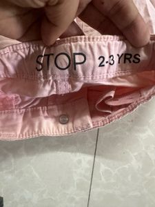 denim peach shorts