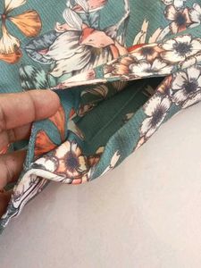Floral Print Button-Up Midi Dress