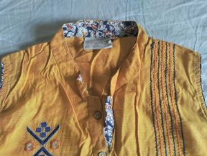 Mustard yellow Kurta