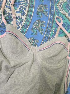 y2k Comfortable Grey Sports Bra top