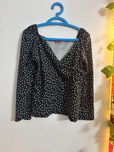 Printed Black Top
