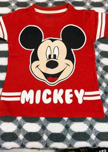 Red Mickey Mouse T-Shirt