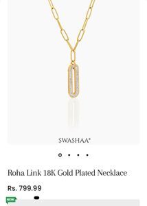 18K Gold Plated Link Necklace