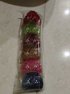 Set of 6 Colorful Hair Claw Clips