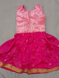 Pink Silk Gown