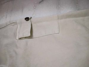 Cream Cargo Pants