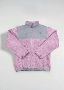 Y2K The North Face Pink Fuzzy Fleece Jacket
