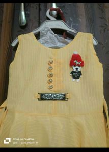 Cute Yellow Baby Girl's Dress