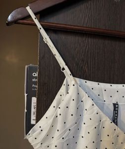 White Polka Dot Wrap Dress