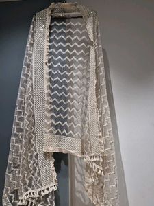 Embellished Net Dupatta