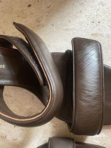 Gia Borghini X Pernille Teisbaek leather sandal