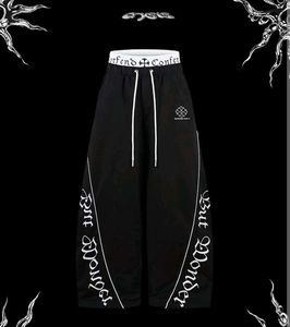 Wide Leg barrell fit streetwear denim with Gothic