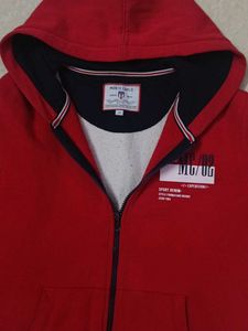 Red Zip-Up Hoodie