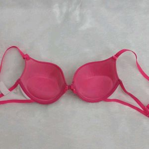 Bright Pink "Love" Padded Bra multifunctional