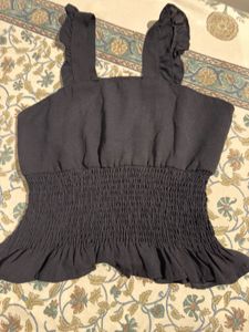Cute Black Crop Top