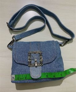 Premium Buckled Denim Shoulder/ Sling Bag