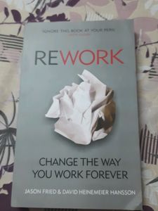 Rework-English, New & Unread Book, By Jason & David