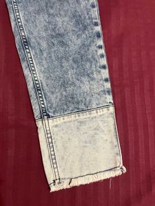 Roadster Acid Wash Denim Jeans with Contrast Cuffs