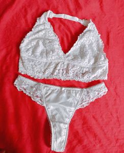 Lace Bralette & Thong Set