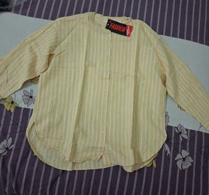 Striped Long Sleeve Button-Up Shirt