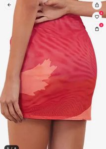Vibrant Tie-Front Sarong Skirt