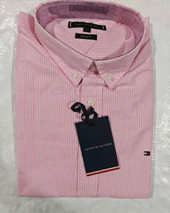 Tommy Hilfiger Pink Striped Oxford Shirt