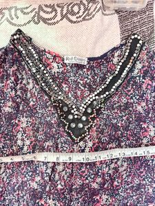 Boho Print Sleeveless Mini Dress