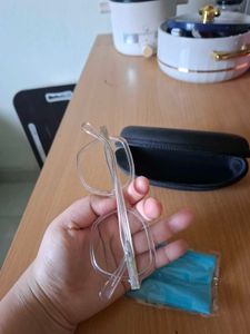 Clear Frame Eyeglasses with Case