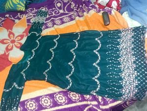Elegant Teal Sequined Kurta