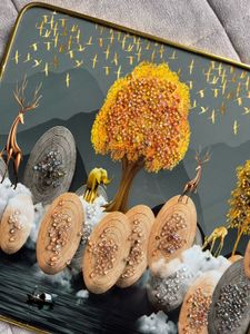 Decorative Painting with Golden Frame