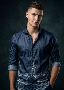 Stylish Men's Button-Up Shirt