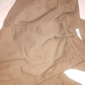 Classic Brown Pleated Trousers