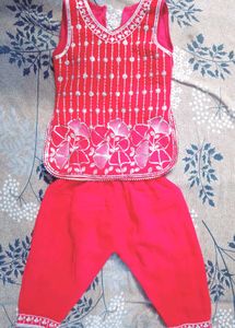 Pink Kurta Set for Girls