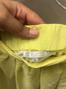 Bright Yellow Midi Skirt
