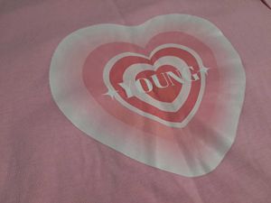 Pink kawai Graphic Heart T-Shirt