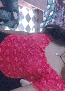 Y2K Red Floral Mesh Top ❤️✨