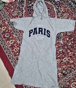 Grey Paris Hoodie Dress