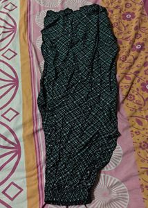 Chic Black &amp; White Checked Palazzo Pants
