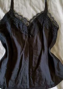 Black Lace Trim Camisole