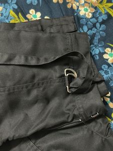 Black Cargo Pants with Belt