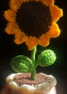 Crochet Sunflower Decor