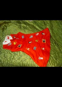 Unique Red Embroidered Dress