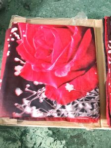 Elvin 3 Piece Red Rose Bed Sheet Set