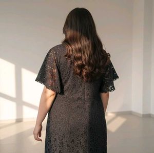 Elegant Black Lace Dress