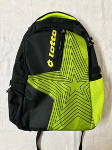 🆕Lotto Black & Neon Star Backpack