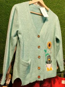 Indigo Sweater Cardigan For Women Stylish