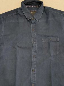 Men's Light Denim Short Sleeves Shirt