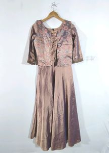 Light Brown Ethnic Gown (Women's)